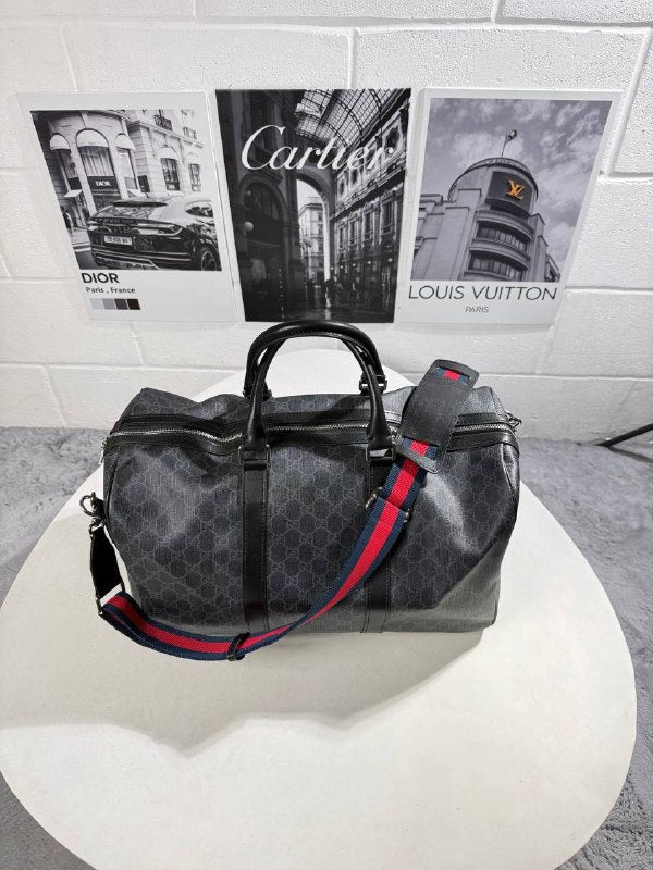 Gucci GG Supreme Black Canvas Duffle Bag AAA Quality Reps UK