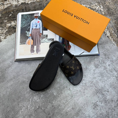 Louis Vuitton Waterfront Mule Monogram Slides - Premium Pool Sandals UK reps AAA Quality