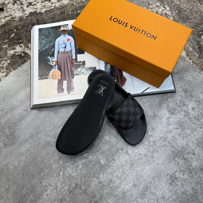 Louis Vuitton Waterfront Mule Monogram Slides - Premium Pool Sandals UK Reps AAA Quality