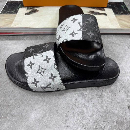 Louis Vuitton Men's Luxury Waterfront Split Monogram Mule Slides AAA Quality Reps UK