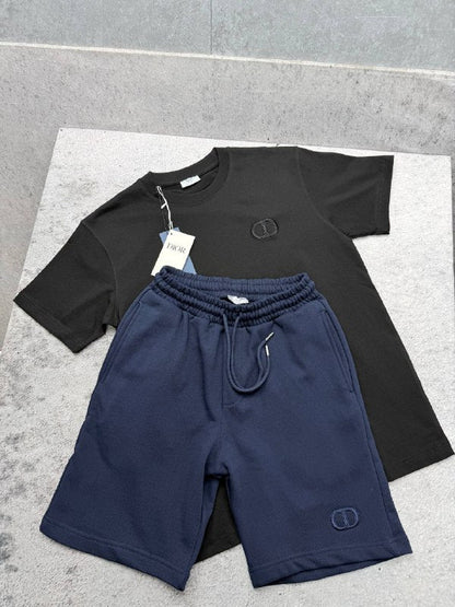 Dior Men's CD Icon T-Shirt and Sweat Shorts Set AAA Quality Reps UK