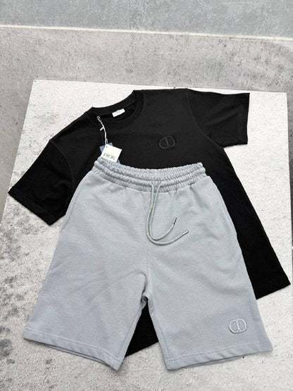 Dior Men's CD Icon T-Shirt and Sweat Shorts Set AAA Quality Reps UK