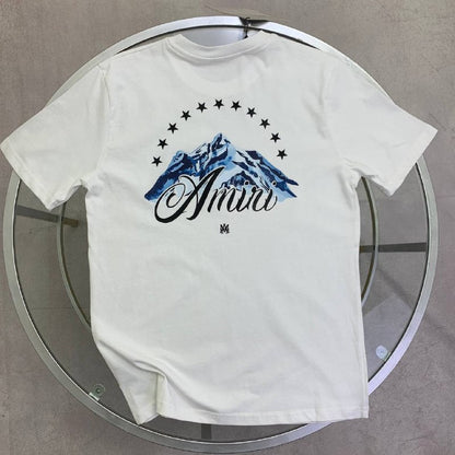 Amiri Men's Mountain Graphic Script Logo T-Shirt Collection AAA Quality Reps UK