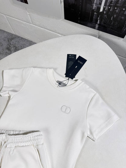 Christian Dior Kid's Luxury CD Icon T-Shirt & Shorts Set AAA Quality Reps UK