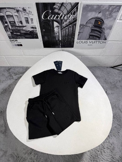Christian Dior Kid's Luxury CD Icon T-Shirt & Shorts Set AAA Quality Reps UK