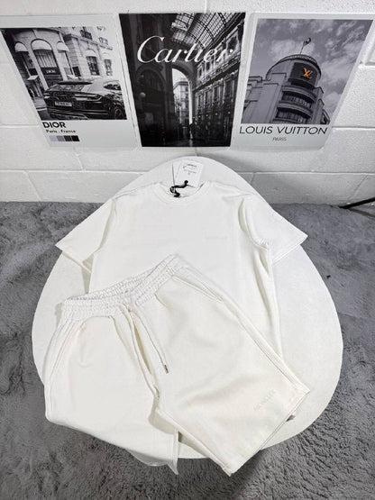 Moncler Men's Luxury Premium Cotton T-Shirt and Drawstring Shorts Set AAA Quality Reps UK