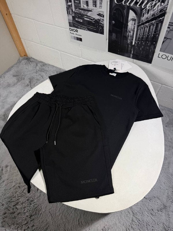Moncler Men's Luxury Premium Cotton T-Shirt and Drawstring Shorts Set AAA Quality Reps UK