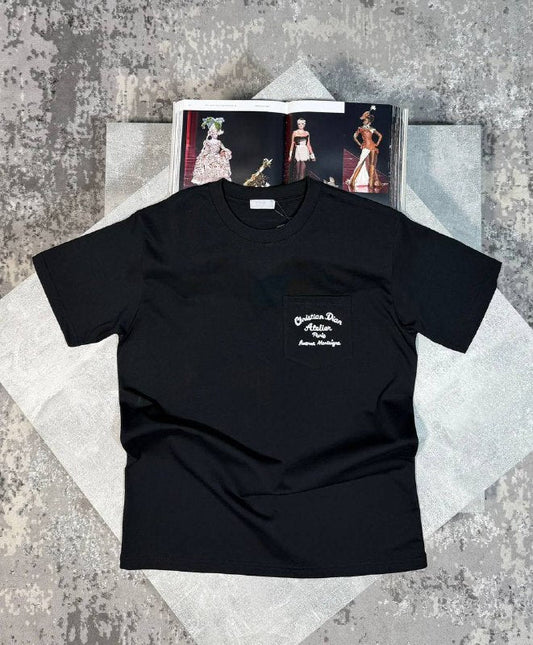 Christian Dior Men's Luxury Atelier Premium Cotton Pocket T-Shirts AAA Quality Reps UK