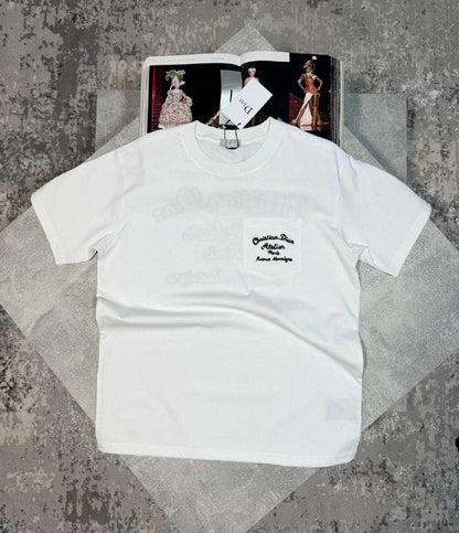 Christian Dior Men's Luxury Atelier Premium Cotton Pocket T-Shirts AAA Quality Reps UK