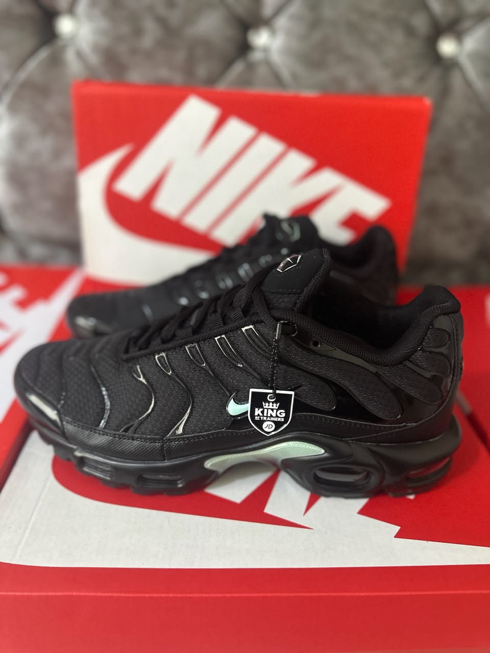 Nike Air Max Plus Black Mint Green Mens Trainers UK Reps AAA Quality