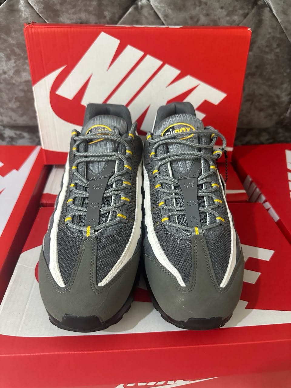 Nike Air Max 95 Yellow Strike Mens Trainers UK Reps AAA Quality