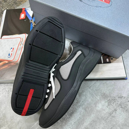 Prada America’s Cup Soft Rubber and Bike Fabric Trainers For Mens UK Reps AAA Quality