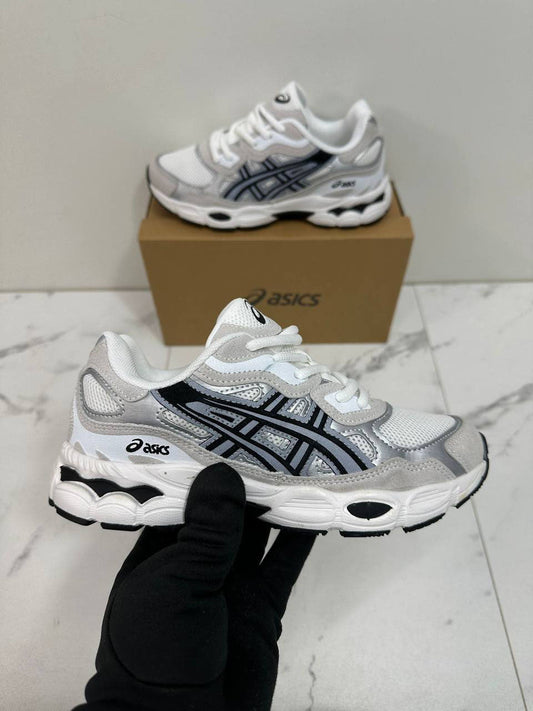 Asics Gel-Nyc White/Carrier Grey Womens Trainers UK Reps AAA Quality