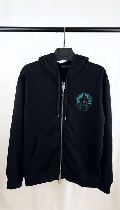 Chrome Hearts "Iggy Babe" Triple Cross Hoodie in Black Mens UK Reps AAA Quality