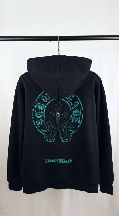 Chrome Hearts "Iggy Babe" Triple Cross Hoodie in Black Mens UK Reps AAA Quality