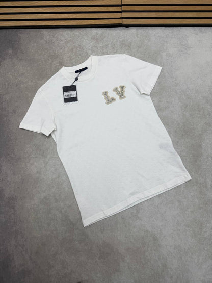 Louis Vuitton Cotton Pique with Embroidered LV in Multiple Colors T-Shirt UK Reps AAA Quality