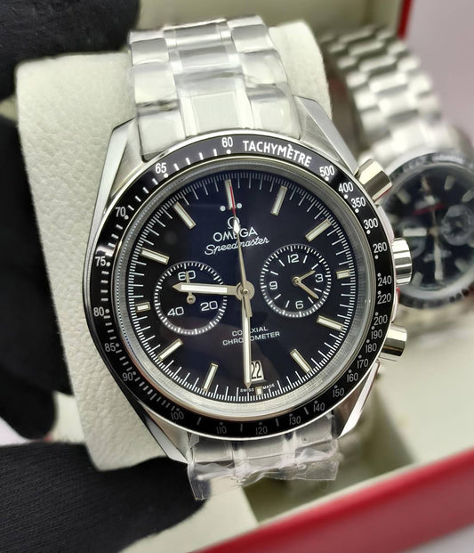 Omega Speedmaster Moonwatch Co-Axial Chronograph Dial Mens Watch UK Reps AAA Quality