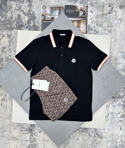 Moncler Tricolour Polo Shirts & Shorts Sets in Multiple Colors UK Reps AAA Quality