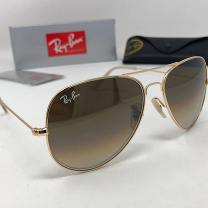 Ray Ban Aviator Sunglasses Metal Frame Golden UK Reps AAA Quality
