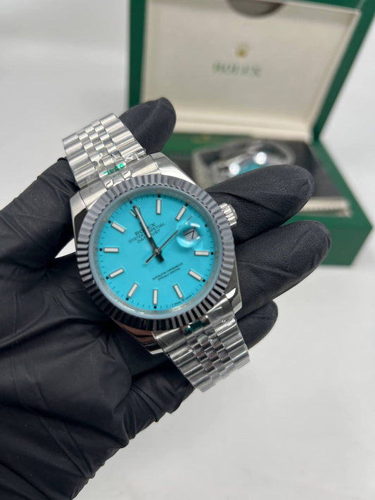 Rolex Datejust 41 Custom "Tiffany" Blue Mens Watch UK Reps AAA Quality