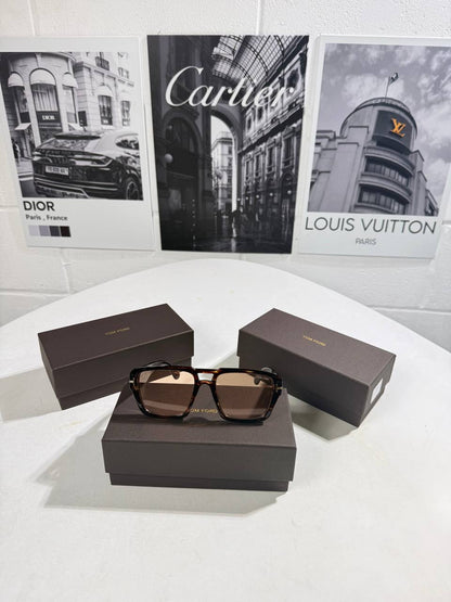 Tom Ford Navigator-Style Frame in Dark Havana Sunglasses UK Reps AAA Quality