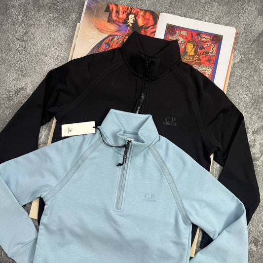 C.P. Company Diagonal Fleece Half-Zip Jumpers Mens in 2 Colors UK Reps AAA Quality