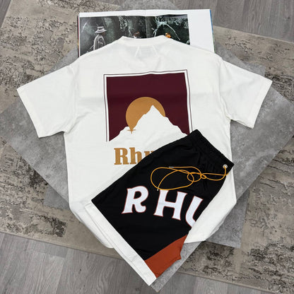 Rhude Moonlight T-Shirts & Shorts Set in Multiple Colors UK Reps AAA Quality