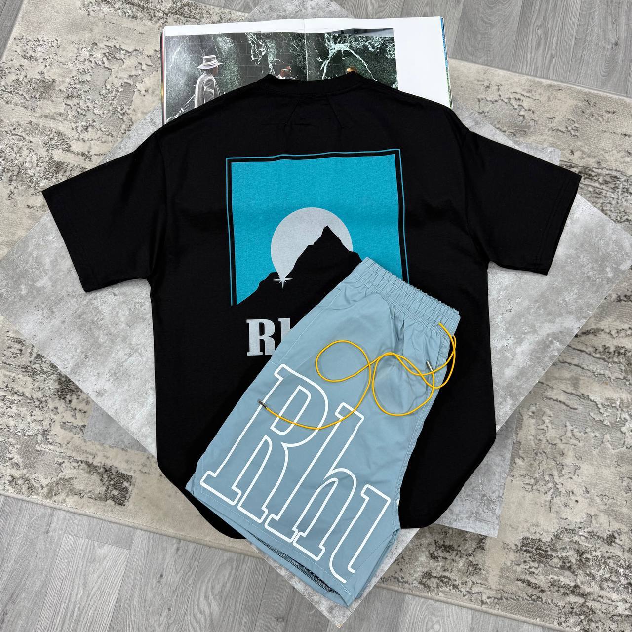 Rhude Moonlight T-Shirts & Shorts Mens in Multiple Colors UK Reps AAA Quality