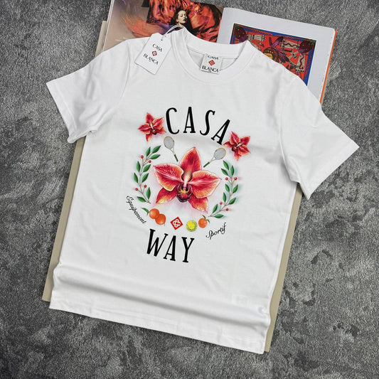 Casablanca Casa Way Orchid T-Shirt in 2 Colors UK Reps AAA Quality