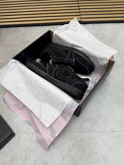 Nike Air Jordan 1 x Travis Scott OG 'Black' Sneakers Mens UK Reps AAA Quality