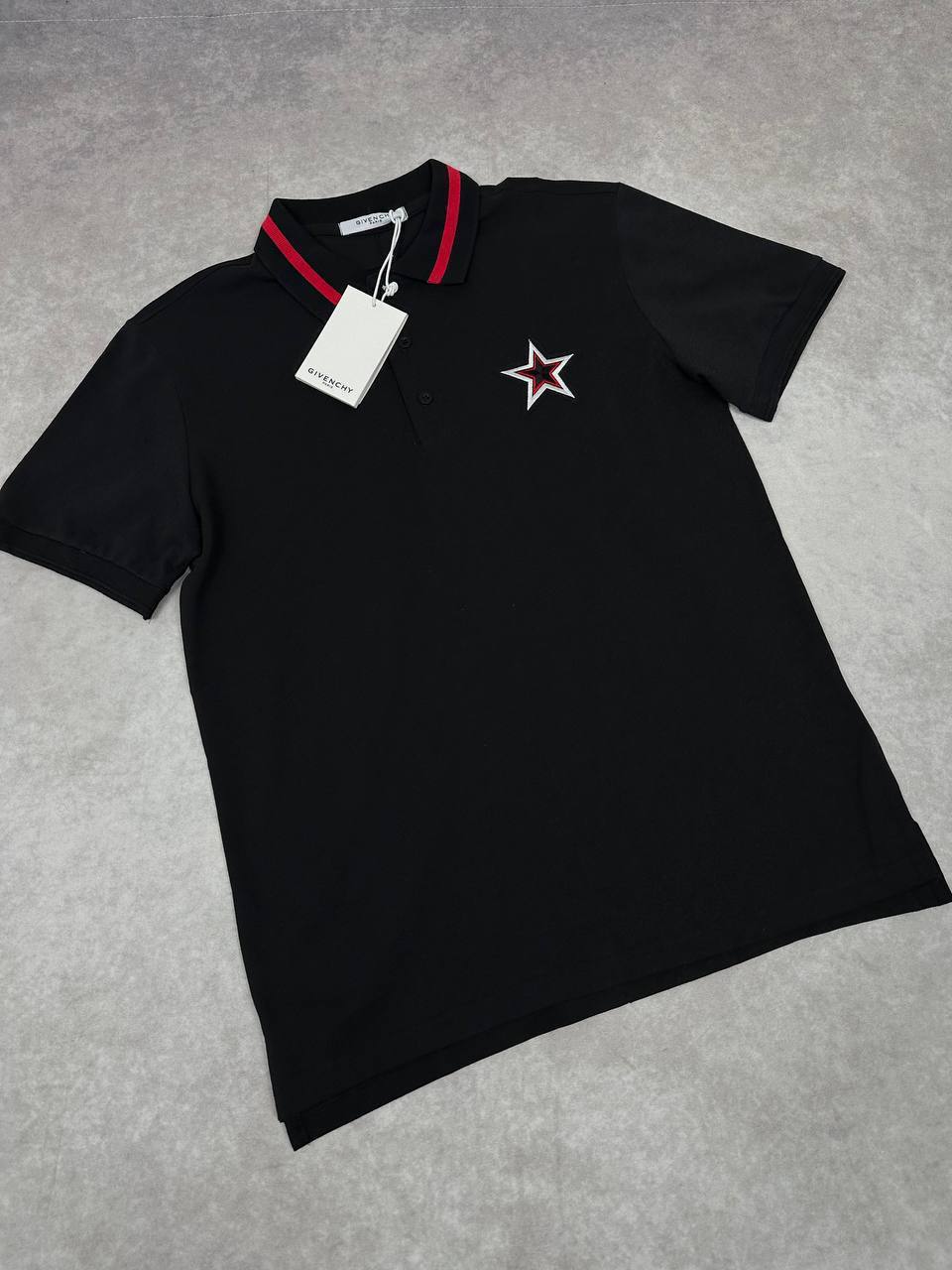 Givenchy Embroidered Star Cotton Polo Shirts in 2 Colors UK Reps AAA Quality