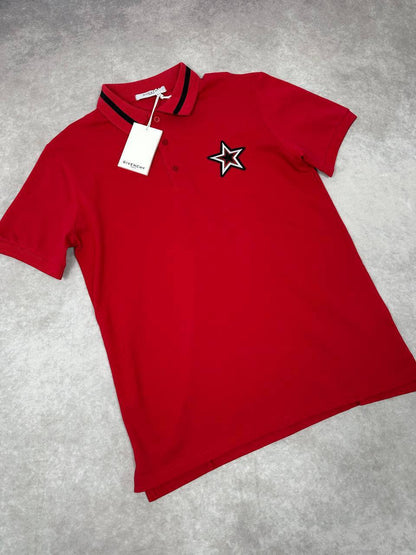 Givenchy Embroidered Star Cotton Polo Shirts in 2 Colors UK Reps AAA Quality