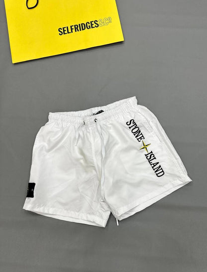 Stone Island Logo-Print Shorts Mens in 2 Colors UK Reps AAA Quality