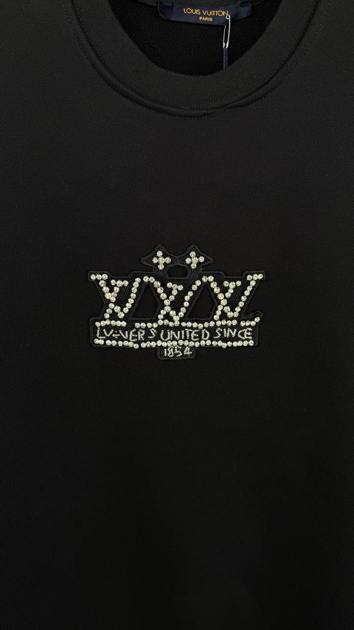 Louis Vuitton Embellished Signature Jumper in 2 Colors UK Reps AAA Quality