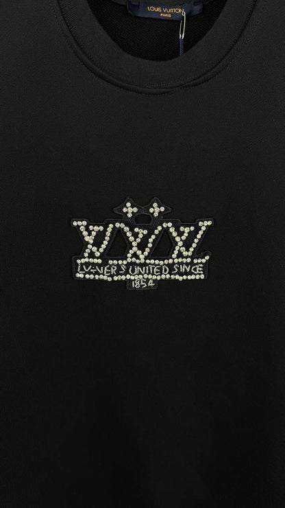 Louis Vuitton Embellished Signature Jumper in 2 Colors UK Reps AAA Quality