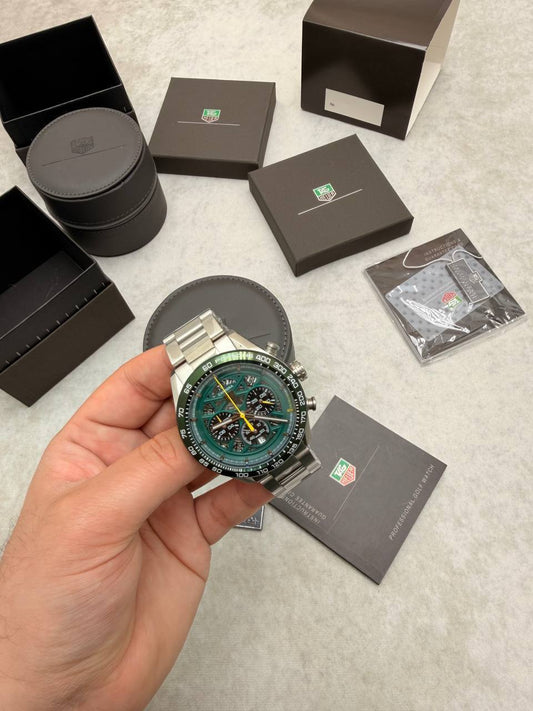 Tag Heuer Carrera Porsche Limited Edition Green Dial Mens Watches UK Reps AAA Quality