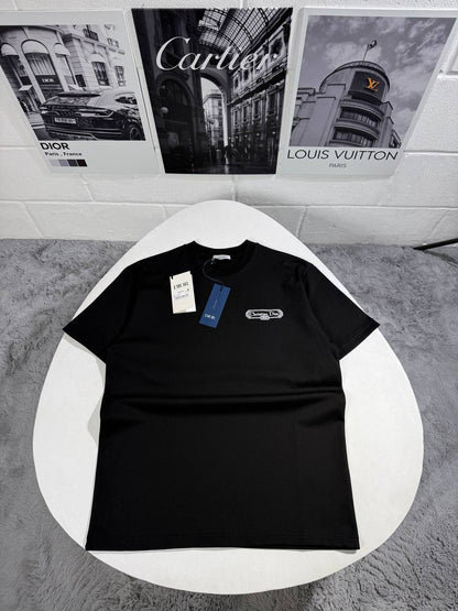 Christian Dior Couture Embroidered T-Shirts Relaxed Fit in 2 Colors UK Reps AAA Quality