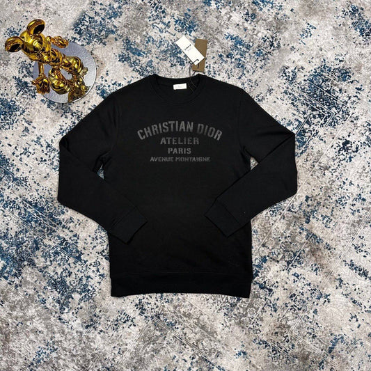 Christian Dior Atelier Paris Avenue Mens Jumpers in Black Color UK Reps AAA Quality