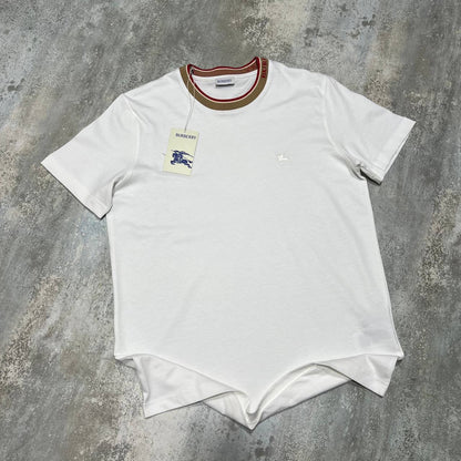 Burberry Check Trim Cotton T-Shirt in Multiple Colors UK Reps AAA Quality