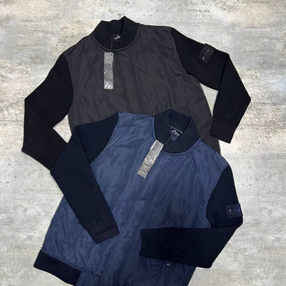 Stone Island Hybrid Bomber Jacket Mens in 2 Colors UK Reps AAA Quality