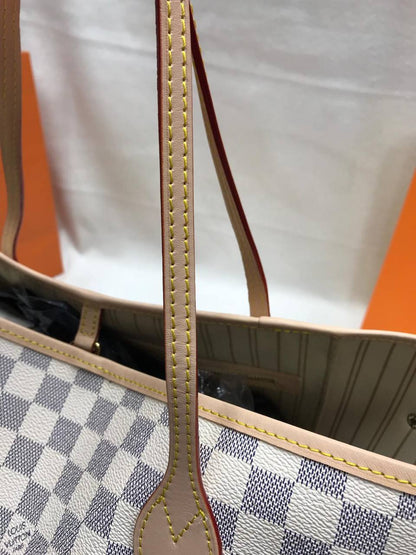 Louis Vuitton MM in Monogram Damier Azur Womens Bag UK Reps AAA Quality