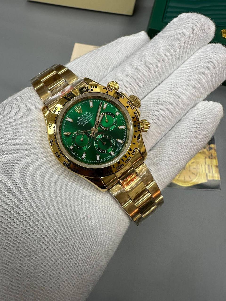 Rolex Daytona Green Sunburst Dial Mens Watch UK Reps AAA Quality