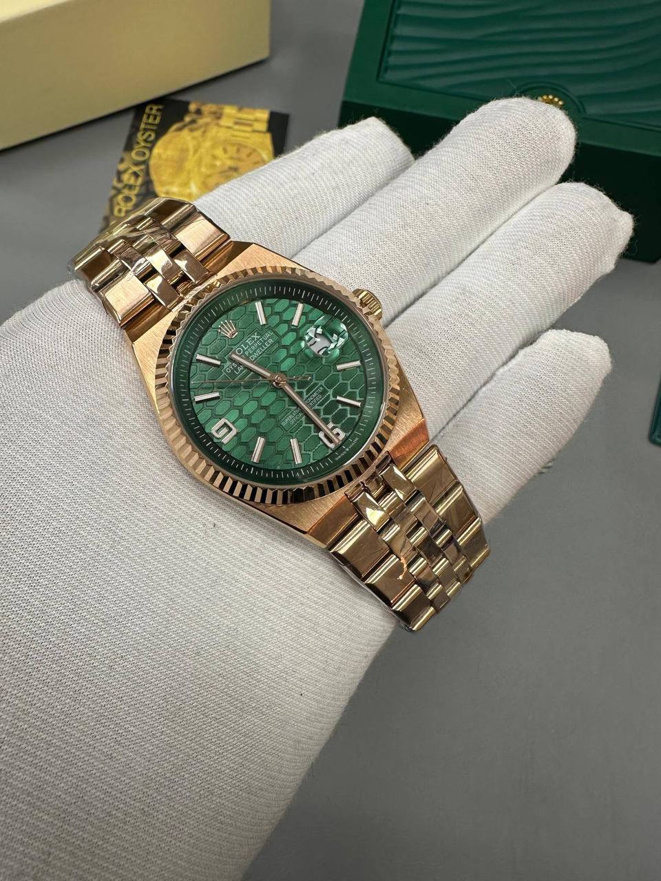 Rolex Oyster Perpetual Land-Dweller Everose Gold Mens Watch UK Reps AAA Quality