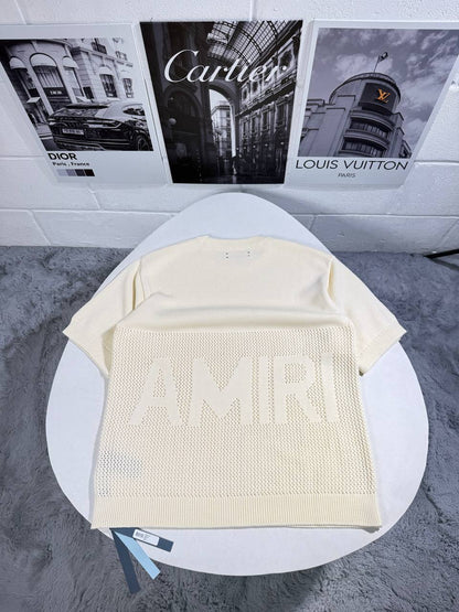 AMIRI Crochet-Knit T-Shirt in 2 Colors UK Reps AAA Quality