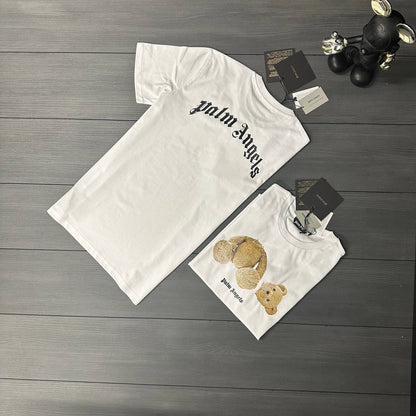 Palm Angels Back Curved Logo T-Shirt in 2 Colors UK Reps AAA Quality