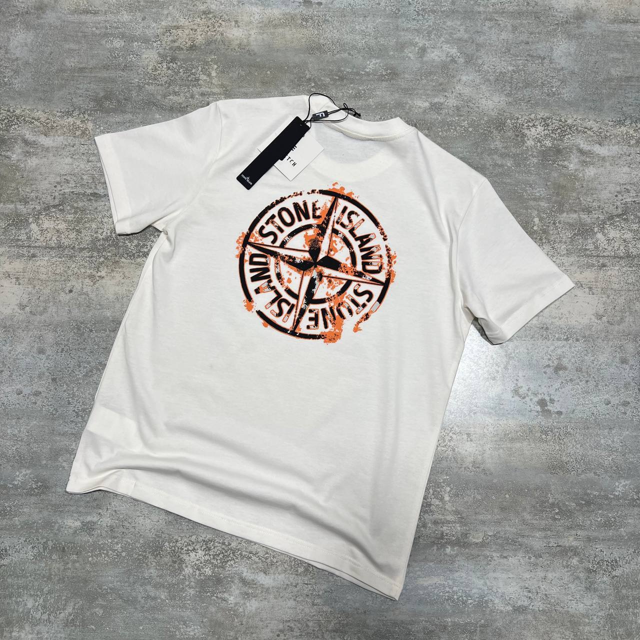 Stone Island Compass-print Cotton Jersey T-Shirts in 2 Colors UK Reps AAA Quality