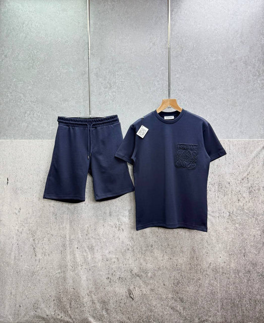Loewe Brand Logo T-Shirt and Shorts Lounge Set Mens in Multiple Colors UK Reps AAA Quality