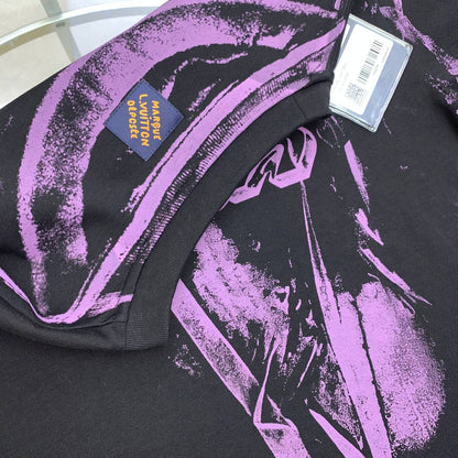 Louis Vuitton Overprinted T-Shirt in 2 Colors UK Reps AAA Quality