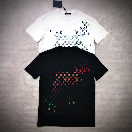 Louis Vuitton Gradient Monogram T-Shirt Mens in 2 Colors UK Reps AAA Quality