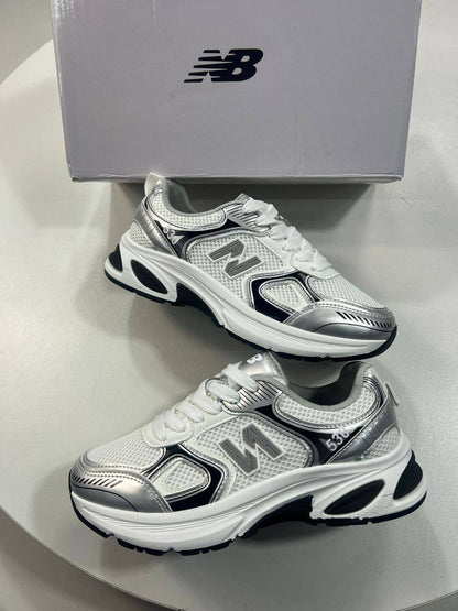 New Balance 530 Metallic Silver/White Womens Trainers UK Reps AAA Quality